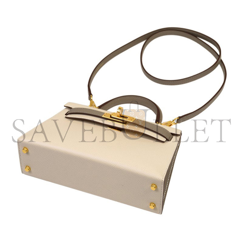 H**me5 mini kelly epsom gold hardware (19*12*5.5cm)